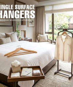 Alternative view of Utopia Home Premium Wooden Hangers 30 Pack - Durable & Slim Coat Hanger - Suit Hangers with 360-Degree Rotatable Hook - Wood Hangers with Shoulder Grooves (Natural)